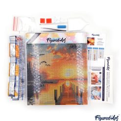 Figuredart Mini Diamond Painting 25X25Cm - Automne Londres | Broderie Diamant Ville