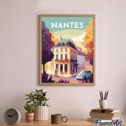 Figuredart Broderie Diamant - Affiche Poster Nantes | Broderie Diamant Ville