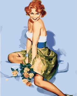 Figuredart Pin-Up Vintage Et Bouquet | Femmes