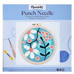 Figuredart Punch Needle Explosion De Fleurs Blanches | Punch Needle