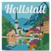 Figuredart Mini Peinture Par Numros 20X20Cm Avec Cadre Hallstatt | Ville