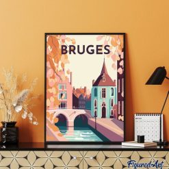 Figuredart Broderie Diamant - Affiche Poster Bruges | Broderie Diamant Ville