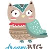 Figuredart Peinture Enfants Chouette Dream Big | Enfants