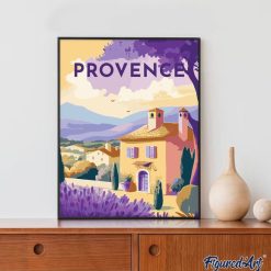 Figuredart Broderie Diamant - Affiche Poster Provence | Broderie Diamant Paysages