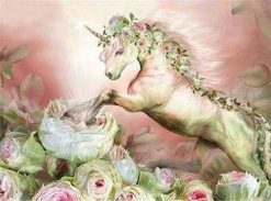 Figuredart Licorne Dans Les Fleurs | Fleurs