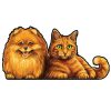 Figuredart Puzzle 2D En Bois - Chien Et Chat | Puzzle En Bois 2D