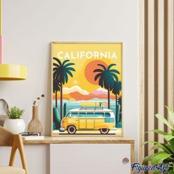 Figuredart Affiche Vintage Californie | Paysages