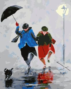 Figuredart Promenade Sous La Pluie | Ville