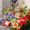 Figuredart Broderie Diamant - Fleurs Et Fruits - Herman Henstenburgh 40X50Cm Toile Tendue Sur Ch00E2Ssis | Broderie Diamant Reproduction D'Oeuvres