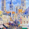 Figuredart Broderie Diamant - Rue De L'Picerie, Rouen - Camille Pissarro | Broderie Diamant Ville