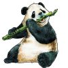 Figuredart Puzzle 2D En Bois - Panda Affam | Puzzle En Bois 2D