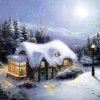 Figuredart Petite Maison En Hiver | Paysages