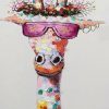 Figuredart Girafe Pop Art Et Lunette | Animaux