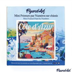 Figuredart Mini Peinture Par Numros 20X20Cm Avec Cadre Cte D'Azur | Ville