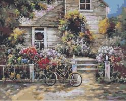 Figuredart Bicyclette Devant La Maison | Paysages