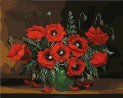 Figuredart Coquelicots Et Arrire Plan Sombre | Fleurs