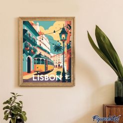 Figuredart Affiche Vintage Lisbonne | Ville