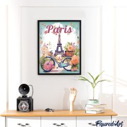 Figuredart Affiche De Voyage Paris En Fleurs | Paysages