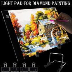 Figuredart Tablette Lumineuse Led Pour La Broderie Diamant - Chargement Port Usb | Accessoires Pour La Broderie Diamant