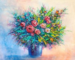 Figuredart Broderie Diamant - Bouquet En Couleurs | Broderie Diamant Fleurs