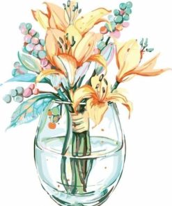 Figuredart Lys Dans Un Vase | Fleurs