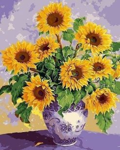 Figuredart Tournesols Dans Un Joli Vase | Fleurs