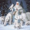 Figuredart Broderie Diamant - Homme Des Neiges | Broderie Diamant Animaux