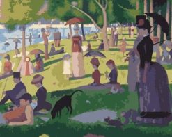 Figuredart Georges Seurat - Un Dimanche Aprs-Midi L'Ile De La Grande-Jatte | Reproduction D'Oeuvres