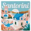 Figuredart Mini Peinture Par Numros 20X20Cm Avec Cadre Lever De Soleil Santorin | Ville