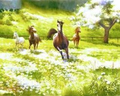 Figuredart Galop Dans La Campagne | Paysages