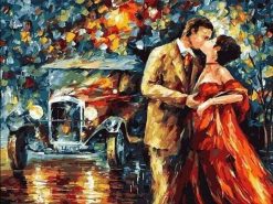 Figuredart Amoureux Sous La Pluie | Romantique