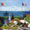 Figuredart La Terrasse Sainte-Adresse - Monet | Reproduction D'Oeuvres