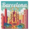 Figuredart Mini Peinture Par Numros 20X20Cm Avec Cadre Sagrada Barcelone | Paysages