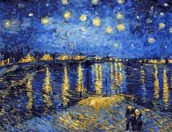 Figuredart Van Gogh Nuit Etoile Sur Le Rhne | Paysages