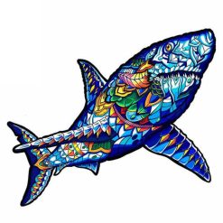 Figuredart Puzzle 2D En Bois - Requin Froce | Puzzle En Bois 2D