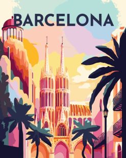 Figuredart Affiche Vintage Barcelone | Affiche Vintage