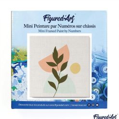 Figuredart Mini Peinture Par Numros 20X20Cm Avec Cadre Plante 4 | Fleurs