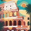 Figuredart Affiche Vintage Rome | Affiche Vintage