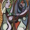 Figuredart Picasso Femme Au Miroir | Reproduction D'Oeuvres