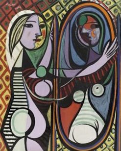 Figuredart Picasso Femme Au Miroir | Reproduction D'Oeuvres