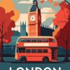 Figuredart Affiche Vintage Londres | Ville