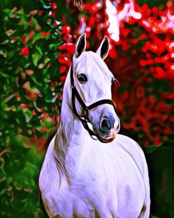 Figuredart Cheval Et Fond Color | Animaux