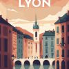 Figuredart Affiche Vintage Lyon | Ville