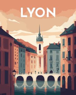 Figuredart Affiche Vintage Lyon | Ville