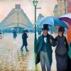 Figuredart Broderie Diamant - Rue De Paris, Temps De Pluie - Gustave Caillebotte | Broderie Diamant Reproduction D'Oeuvres