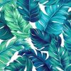 Figuredart Feuilles Vertes Tropicales | Fleurs