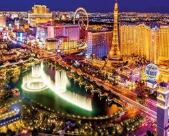 Figuredart Broderie Diamant - Las Vegas De Nuit | Broderie Diamant Ville