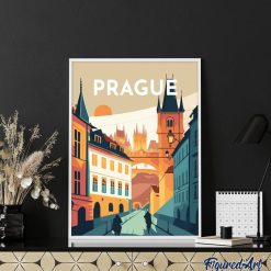 Figuredart Affiche Vintage Prague | Ville