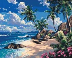 Figuredart Broderie Diamant - Sur La Plage | Broderie Diamant Paysages