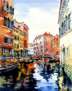 Figuredart Aquarelle De Venise | Ville